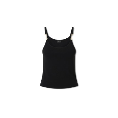 GUCCI VISCOSE CRÊPE JERSEY TOP WITH HORSEBIT 872686 